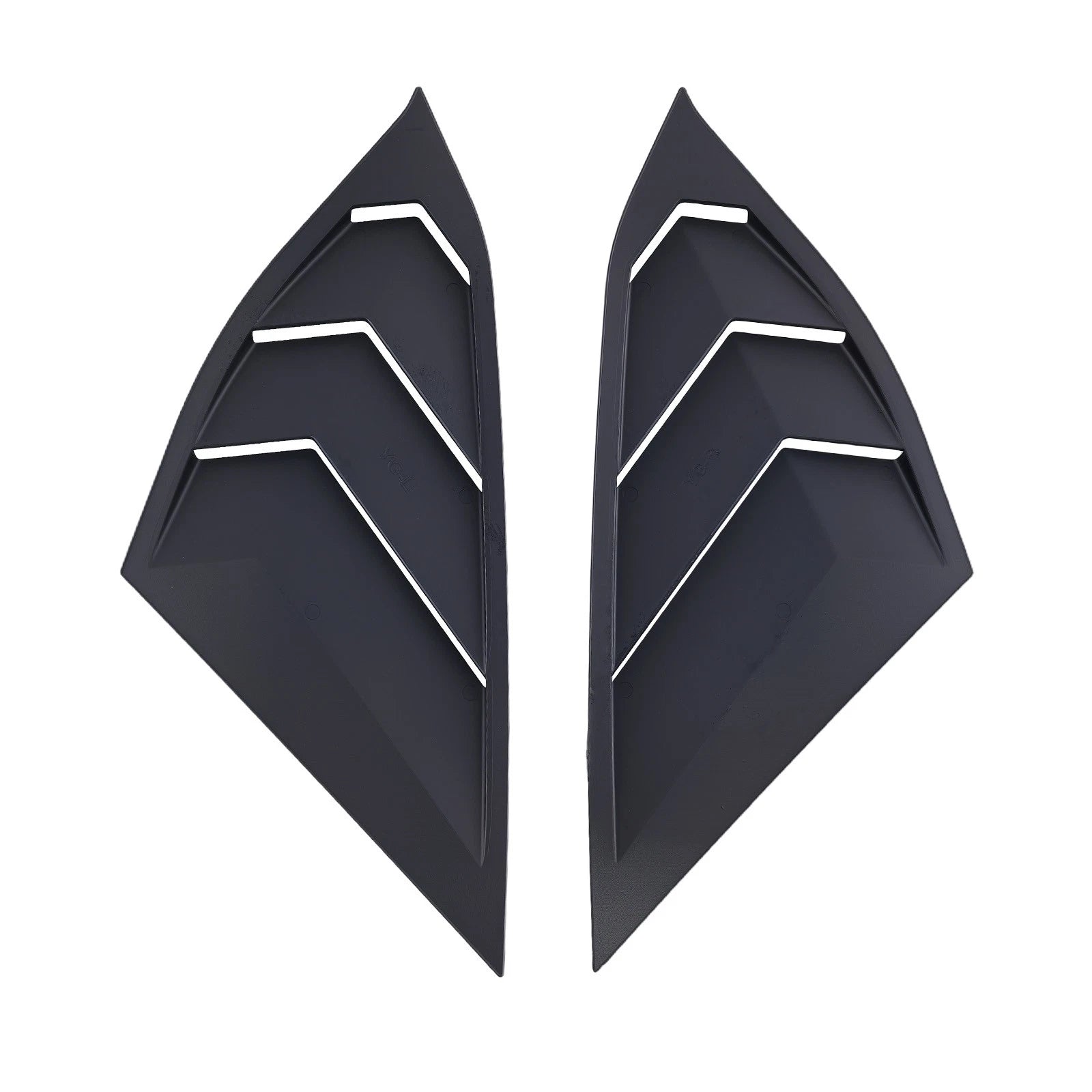Window Quarter Louvers for Honda Accord Sedan (2018–2022) Gloss ABS