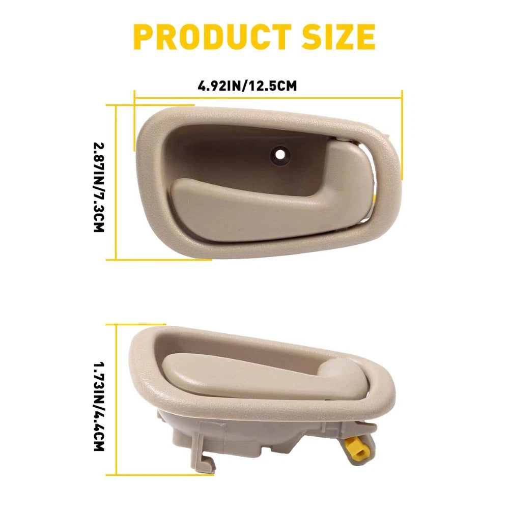 Set of 4 Door Handles for Toyota Corolla (1998–2002) Beige Interior