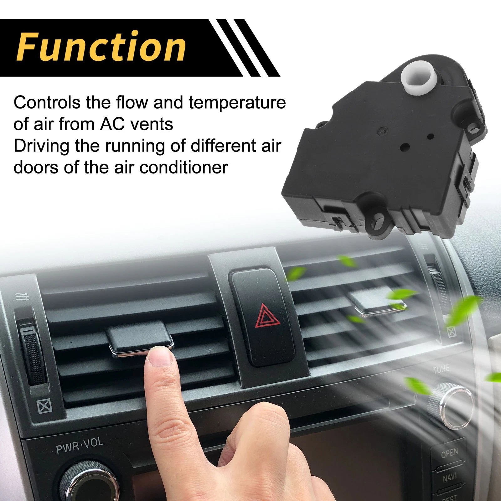 HVAC Air Door Actuator for Buick Century (1997–2005) No. 604107, 16124932