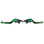 Folding Extendable Brake Clutch Levers for Kawasaki ZX1400/ZX14R/ZZR1400 (2006–2023) Green