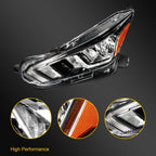 Driver Side Halogen Headlight Assembly for Nissan Versa (2020–2024)