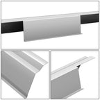 Set of 2 Primered Grey Slip On Rocker Panels for Ford F-150 (2009–2014)