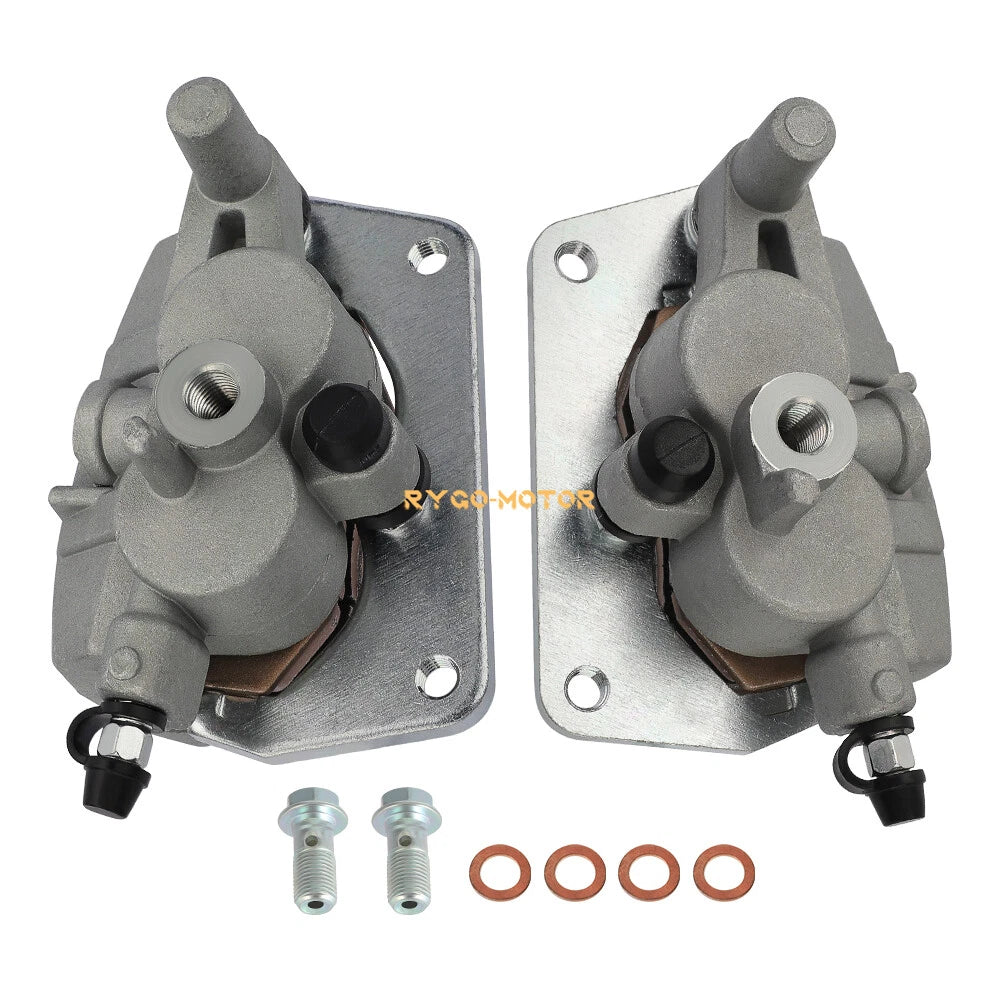 Front Brake Calipers & Pads for Yamaha Raptor 700 YFM700 YFM700R (2006–2024)