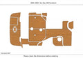 EVA Foam Teak Deck Pads for Sea Ray 240 Sundancer (2001)