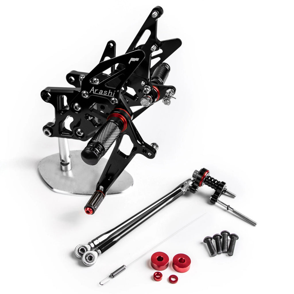 CNC Black Adjustable Rearsets Footrest for Honda CBR600RR/ABS (2009–2022) T9