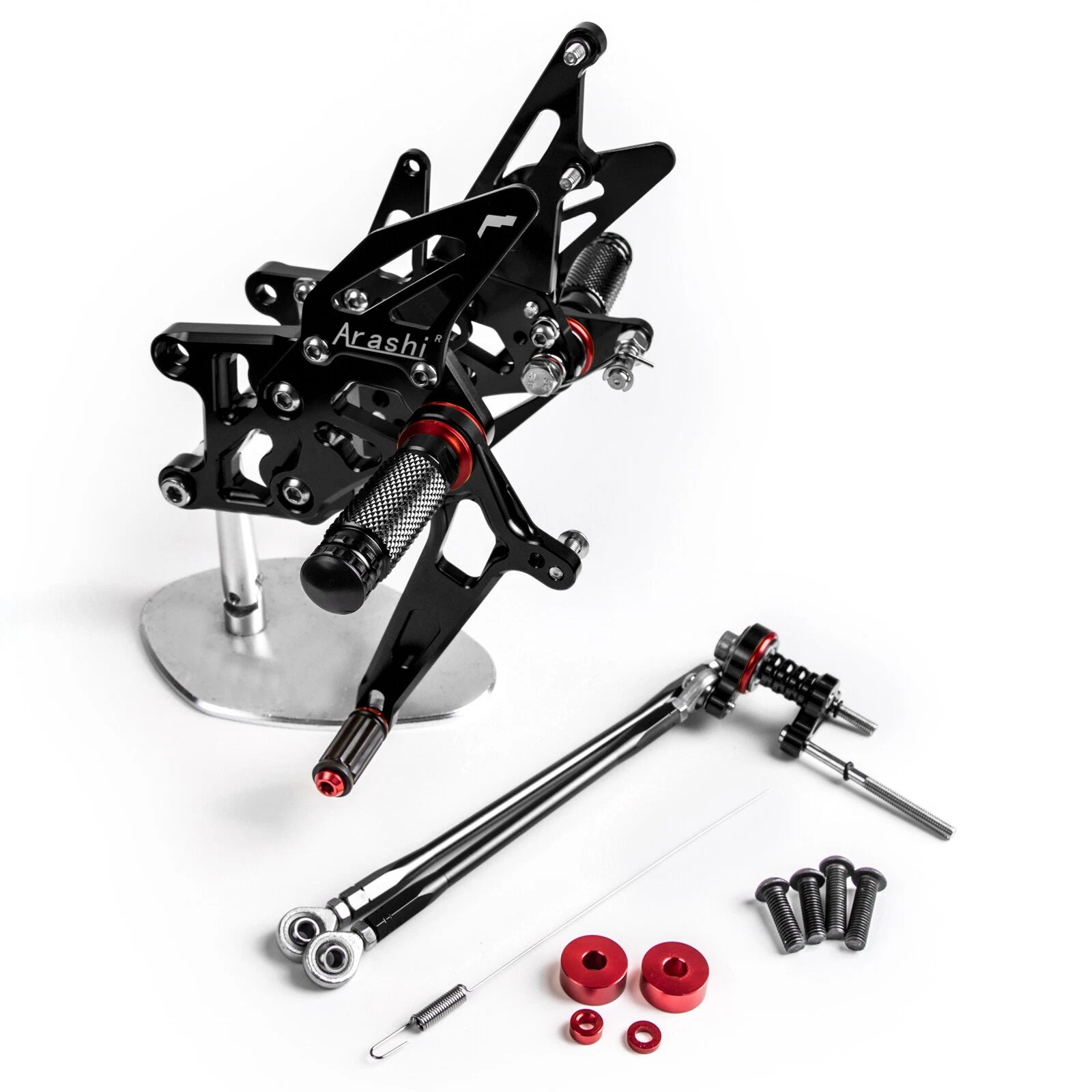 CNC Black Adjustable Rearsets Footrest for Honda CBR600RR/ABS (2009–2022) T9