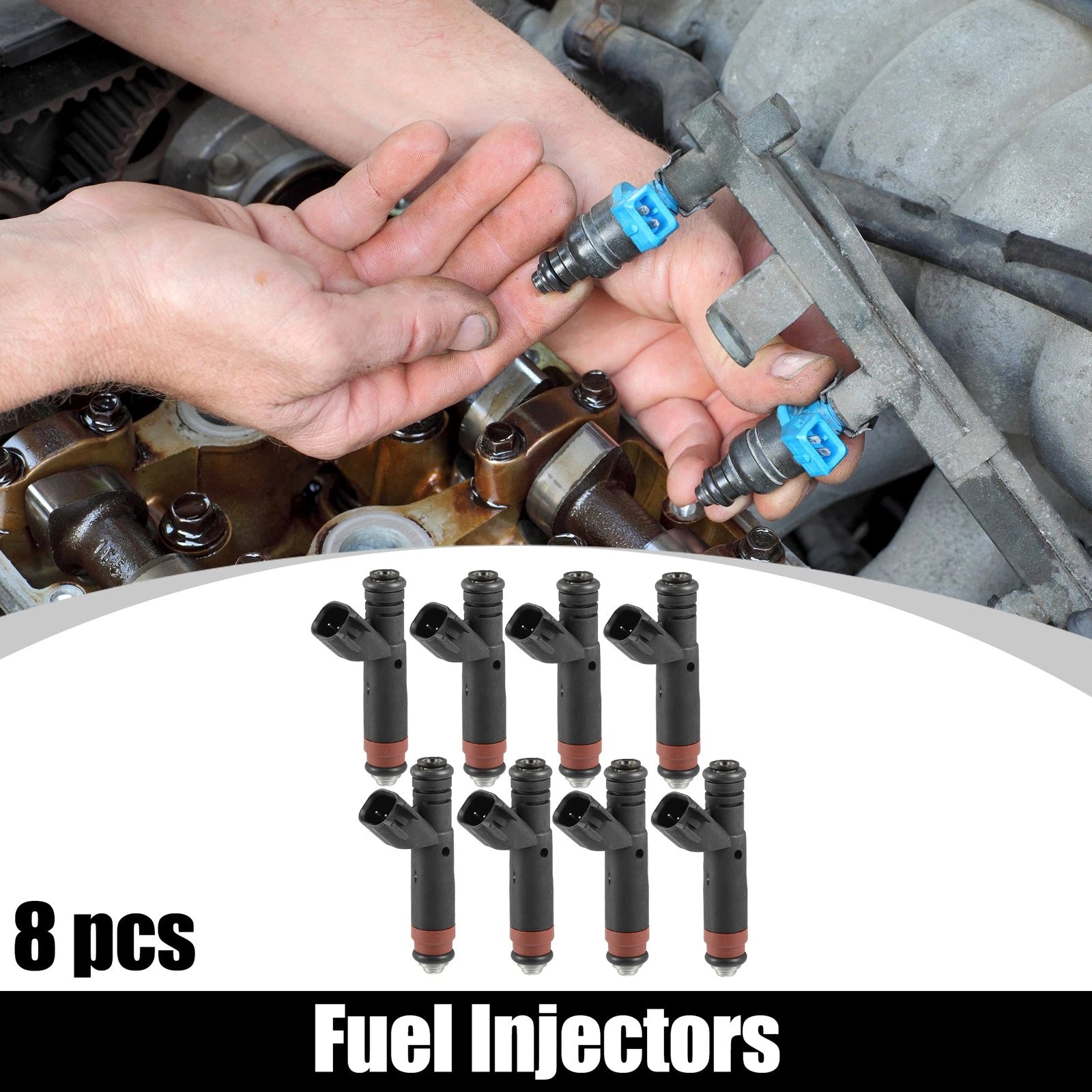 8 Pcs Fuel Injectors for Ford Explorer (2006–2010)