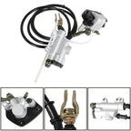 Rear Hydraulic Brake Caliper Assembly & Disc Rotor Kit for ATV Go-kart