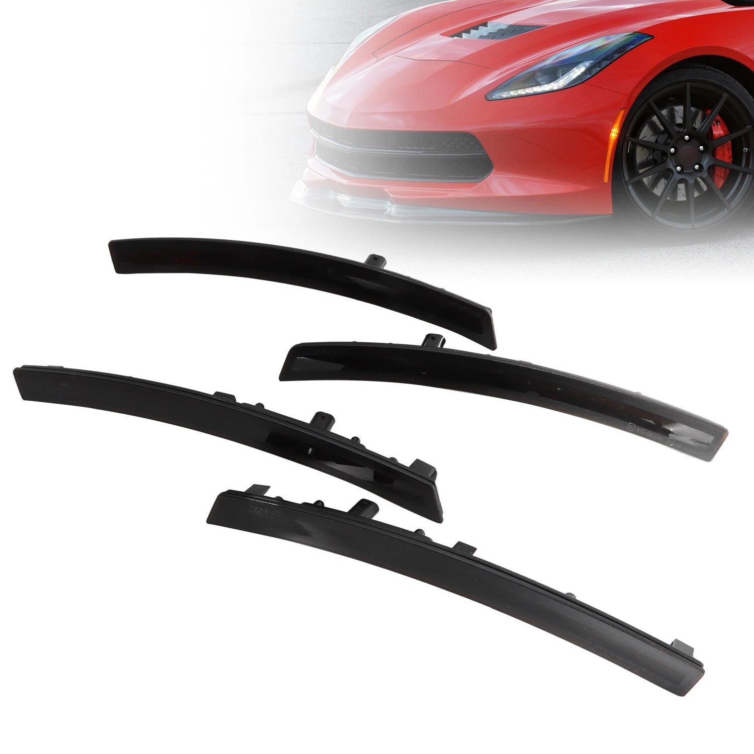 LED Smoke Side Marker Lights for Chevy Corvette C7 (2014–2019)