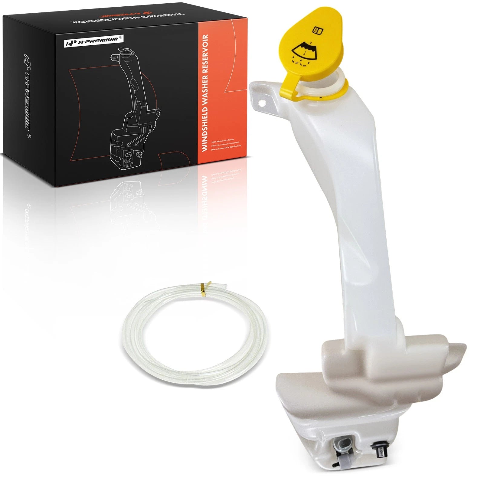 Windshield Washer Reservoir with Cap, Pump & Sensor for Jeep Cherokee 