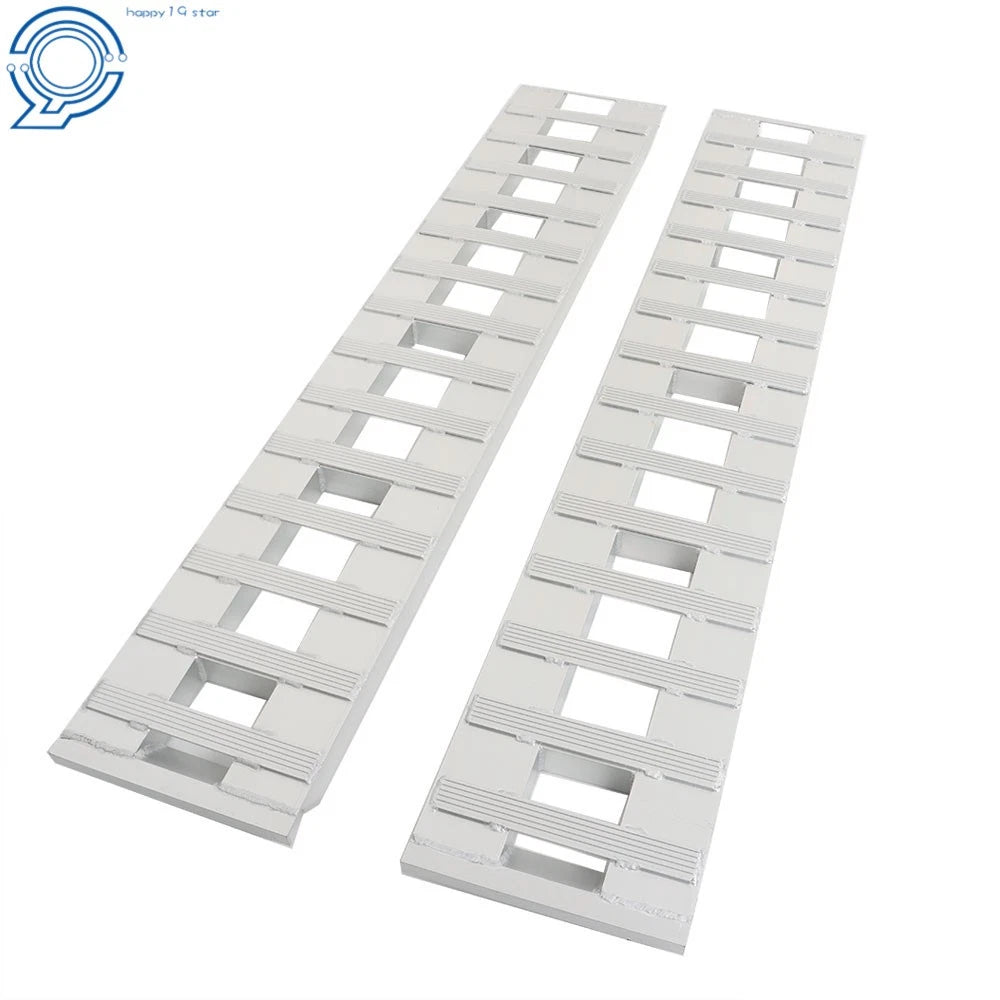 Set of 2 Aluminum Trailer Ramps for Car Truck (Heavy-Duty, 6000 lbs)