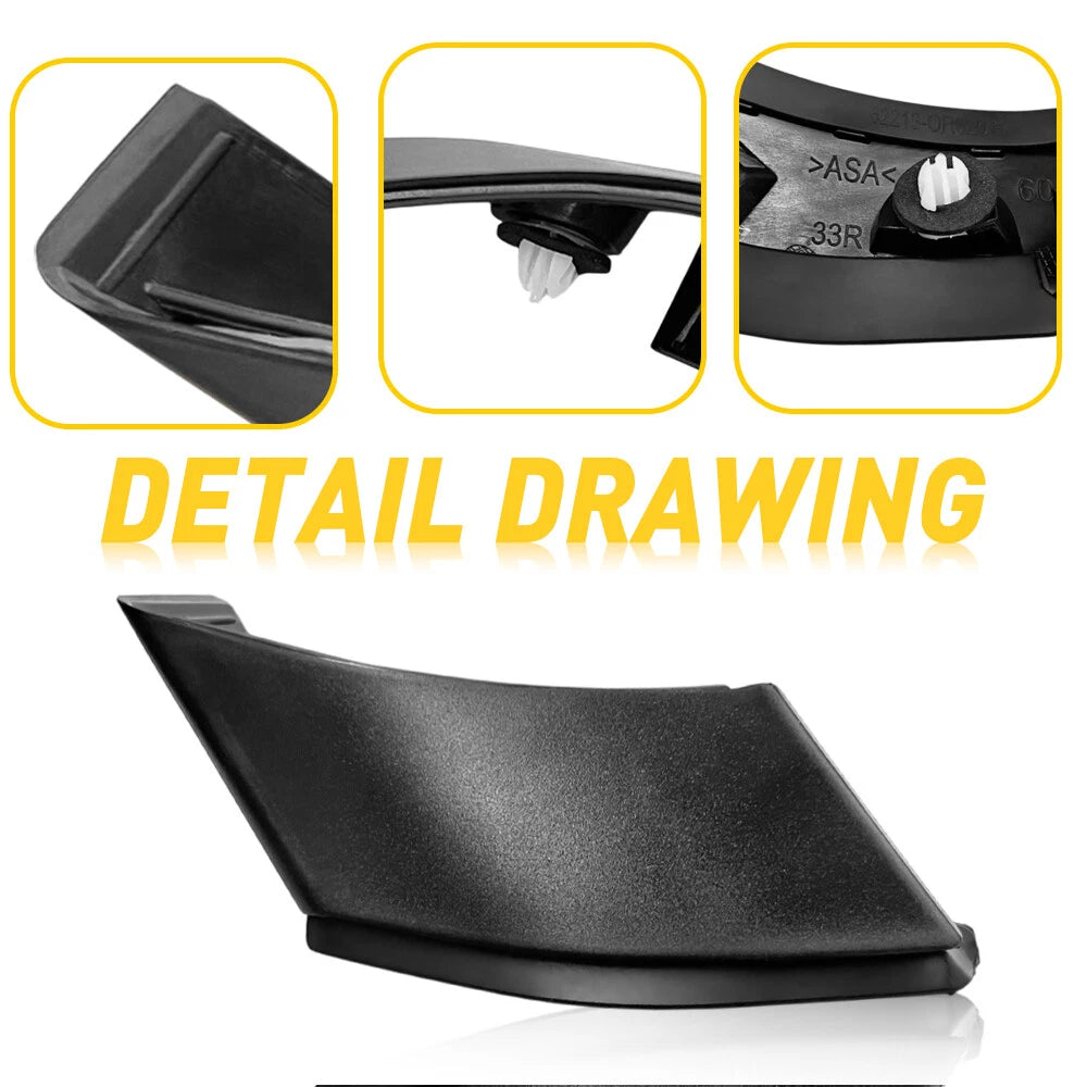 Glossy Black A-Pillar Trim Cover for Toyota RAV4 (2019-2022)