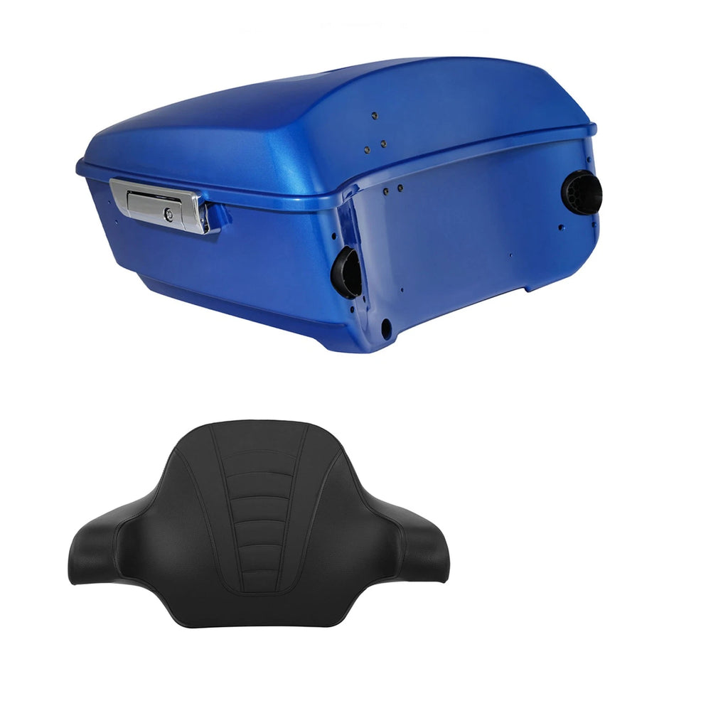 Trunk Luggage Pad Backrest for Harley Street Glide (2014–2026) Electric Blue