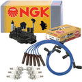 NGK DIS Ignition Coil Wires & 6 Spark Plugs Kit for Buick Chevy Pontiac
