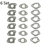 Set of 6 Carburetor Gasket Kits for Honda GX160 GX200 168F 170F
