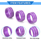 Set of 4 AC Engine Start Switch Knob Cover Ring for Honda Civic (2022–2024) Purple