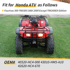 Rear Brake Panel & Drum for Honda Fourtrax 300 TRX300 TRX300FW (1988–2000) 43100-HC4-010