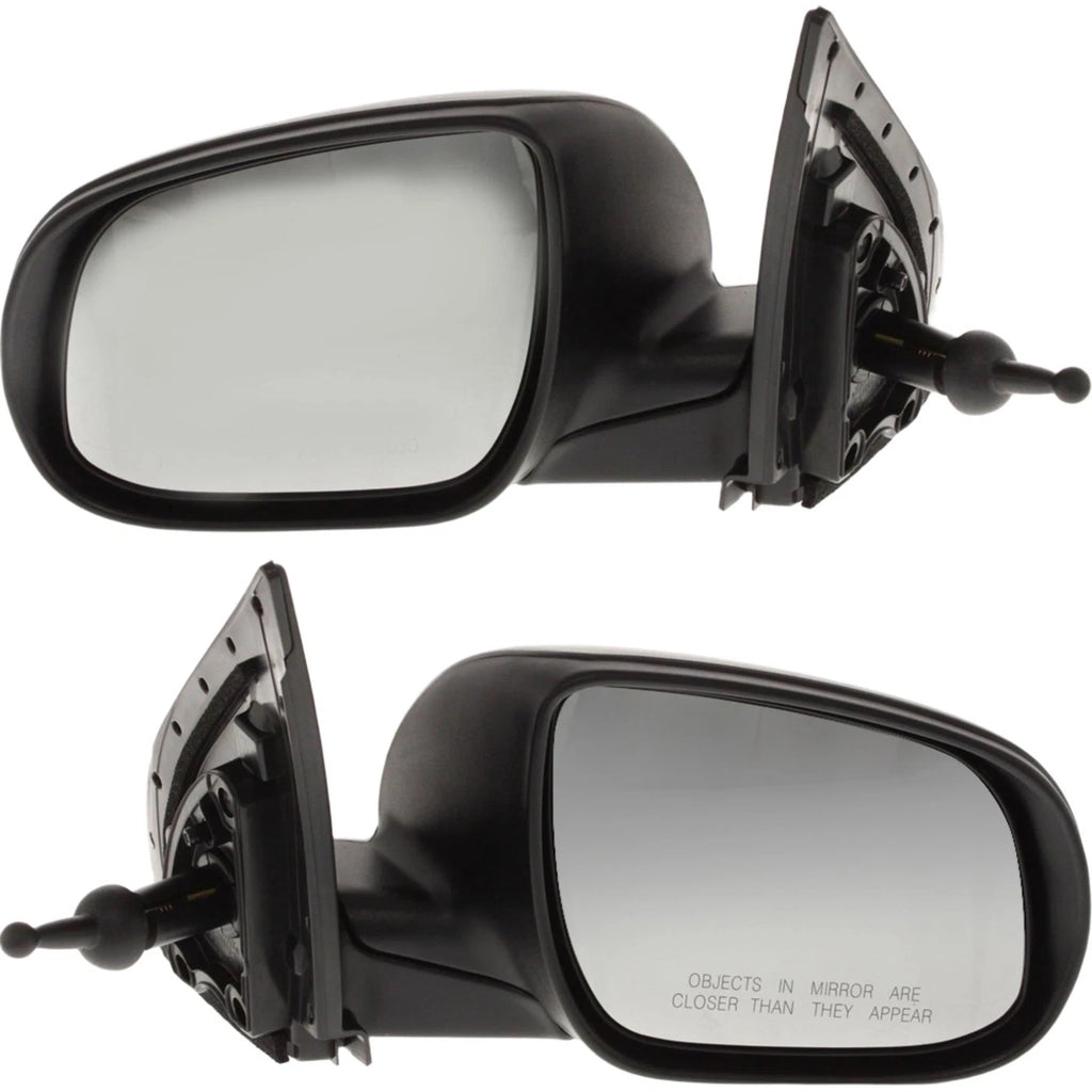 Set of 2 Manual Remote Mirrors for Hyundai Accent (2010–2011)