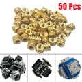 Set of 4 Brass Threaded Screw Inserts M3-0.5 for Automotive Applications
