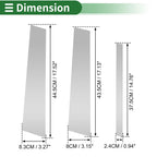 Set of 6 Door Pillar Window Trim for BMW X1 (2009–2015) Silver Tone