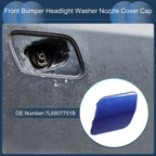 Front Left Washer Nozzle Cover Cap for Volkswagen Touareg (2007–2010) 1 Pcs Blue