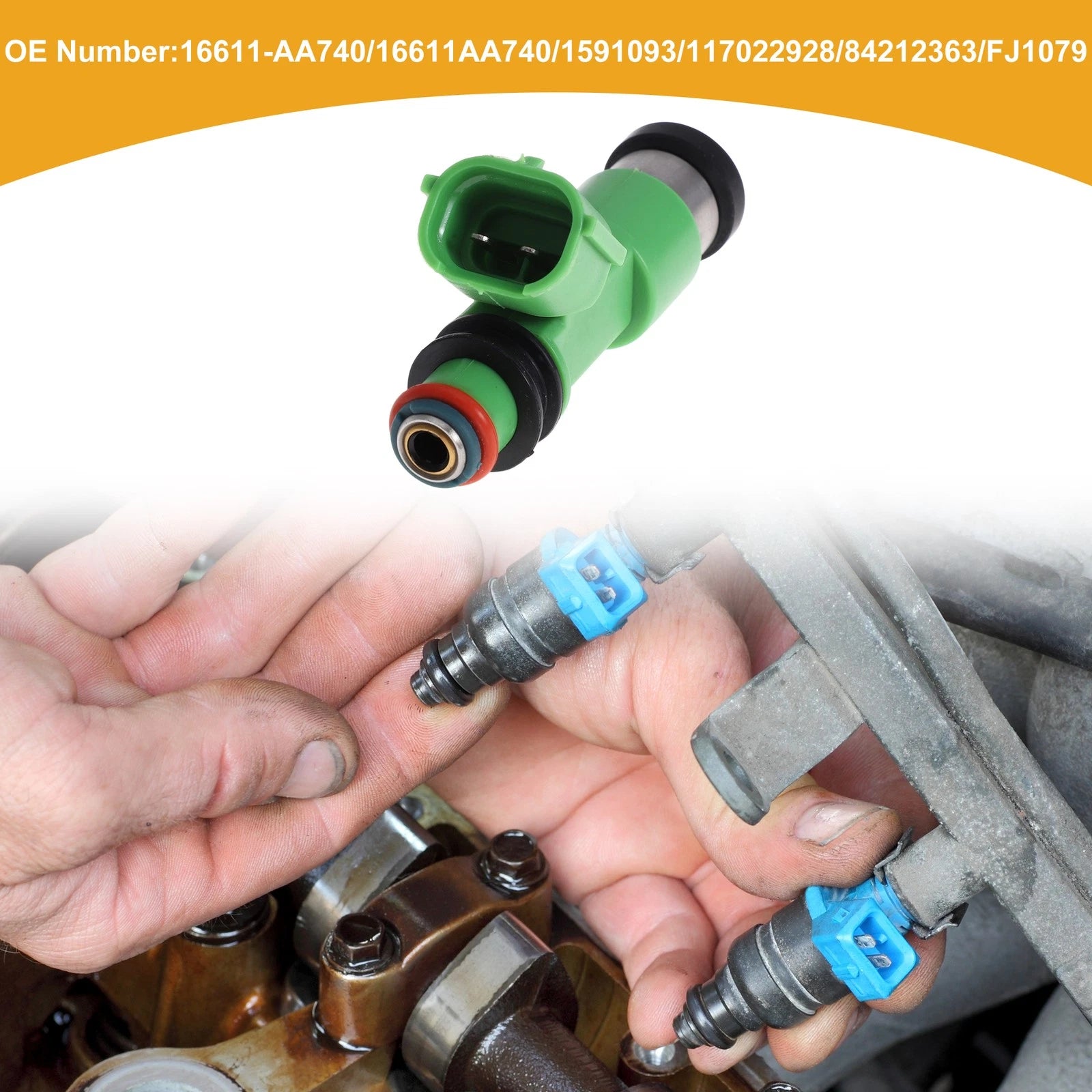 1 Pcs Fuel Injector No.16611-AA740 for Subaru Legacy 3.6R (2014–2019)