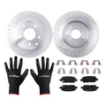 Rear Disc Brake Rotors & Ceramic Brake Pads for Nissan Juke/Sentra (2011–2019)