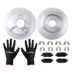 Rear Disc Brake Rotors & Ceramic Brake Pads for Nissan Juke/Sentra (2011–2019)