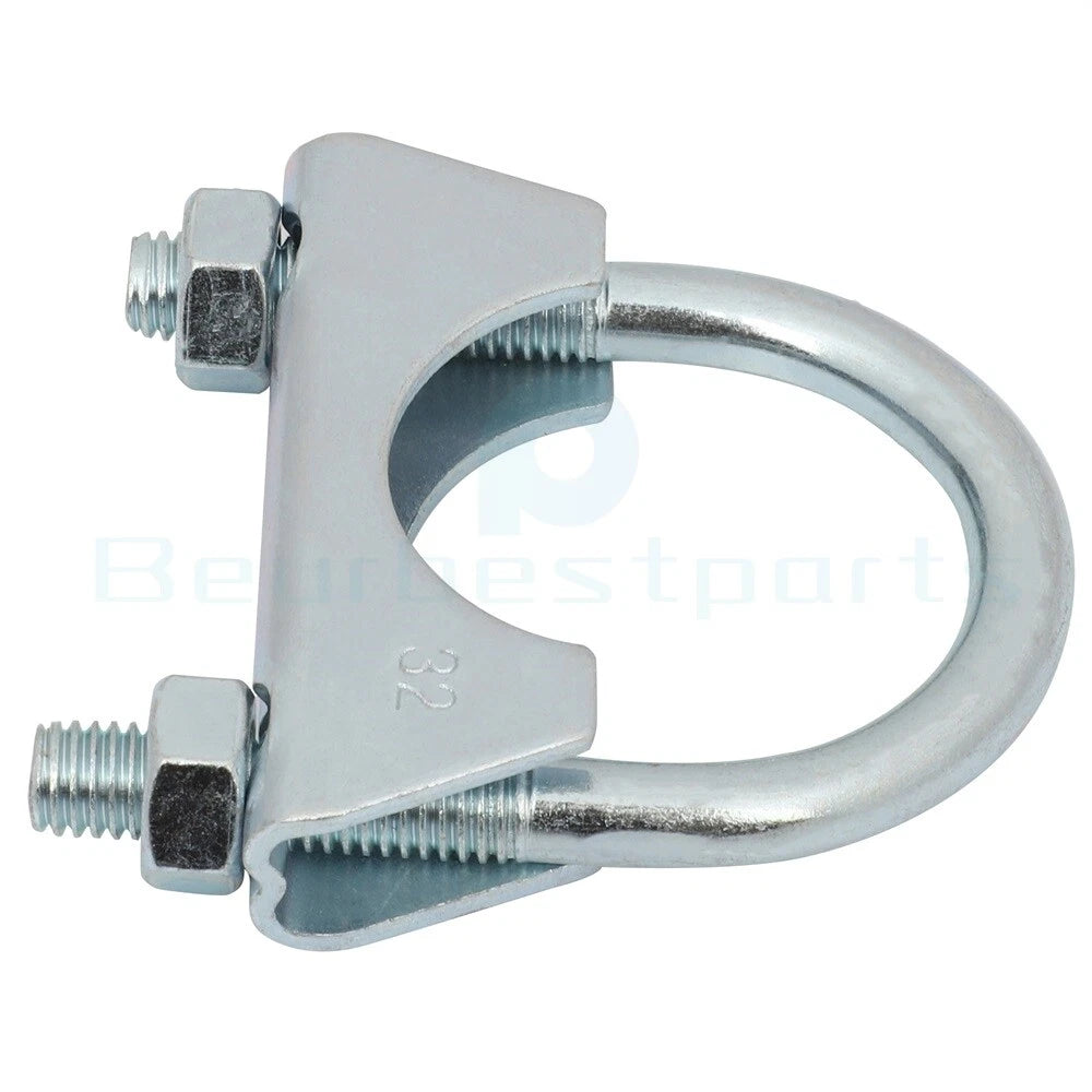 1.25" U-Bolt Uclamp Muffler Saddle Exhaust Pipe Clamp for Universal Fit