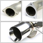 4" Rolled Muffler Tip Racing Catback Exhaust System for Mitsubishi Eclipse (2000–2005)