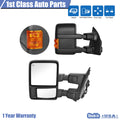 Pair Power Heated Mirrors for Ford F-250 F-350 F-450 F-550 (2009–2016)