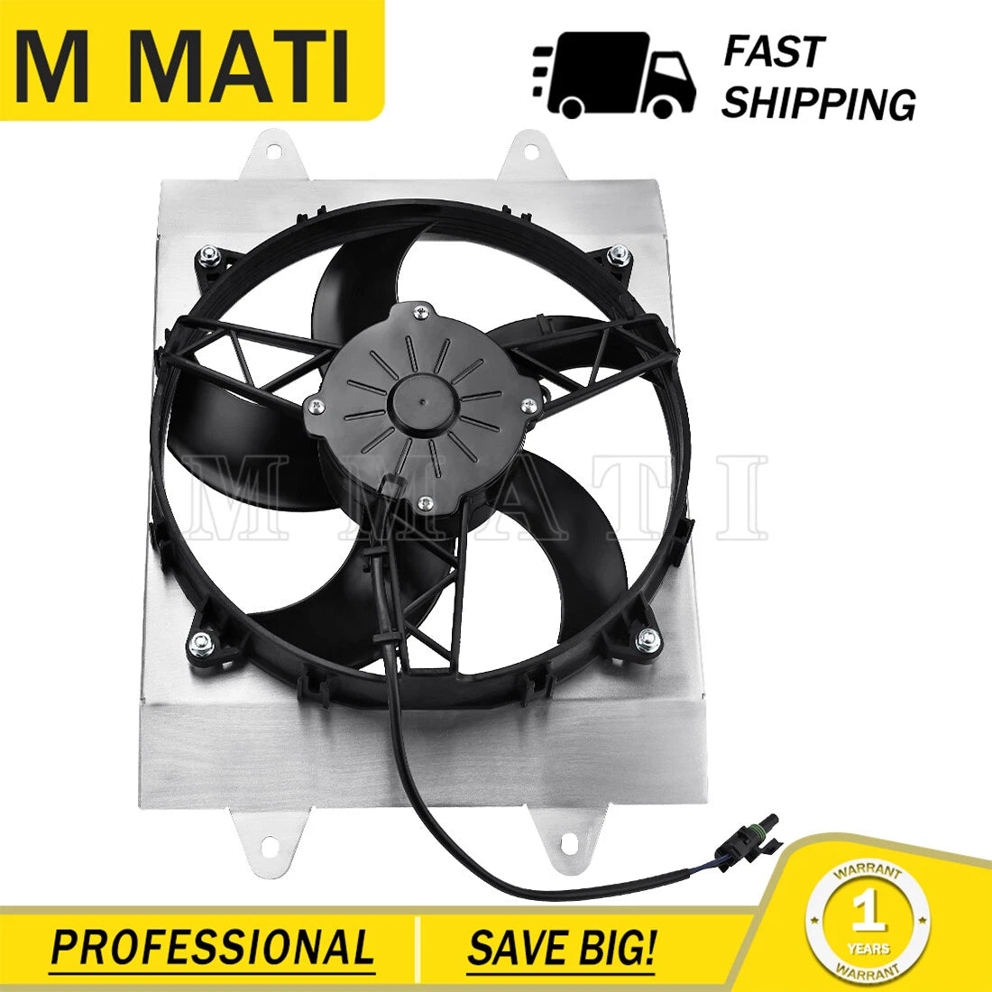 Radiator Cooling Fan & Shroud Kit for Polaris Ranger 800 Crew/XP 800 (2010–2016)