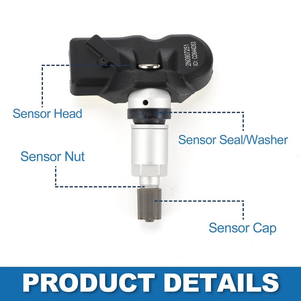 Tire Pressure Sensor for Volkswagen Transporter (2018–2022) 2N0907275A, 2N0907251