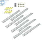Set of 32 E-Tracks with D-Rings, O-Rings & End Caps for Cargo Trailer