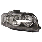 LH+RH Pair Halogen Headlights for Audi A3 8P Hatch (2004 - 2008)