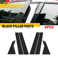 Carbon Fiber Door Window Pillar Post Cover Trim for Honda Civic (2016–2023)