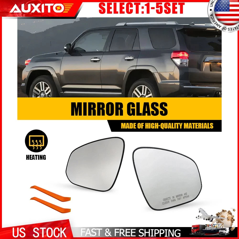 Heated Mirror Glass for Toyota 4Runner RAV4 Tacoma (2013–2022) 2X
