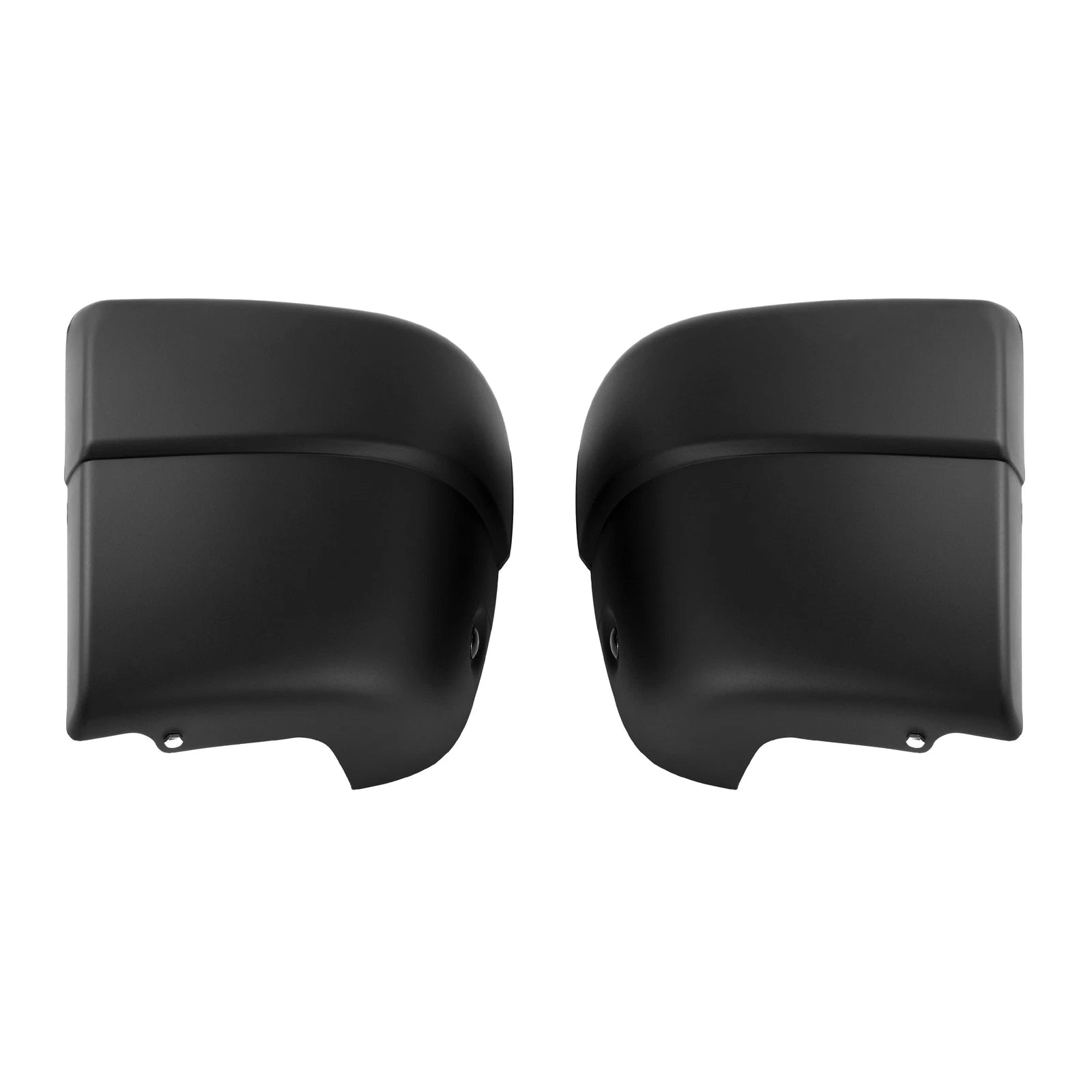 Set of 2 Matte Black Rear Bumper End Caps for Isuzu Rodeo