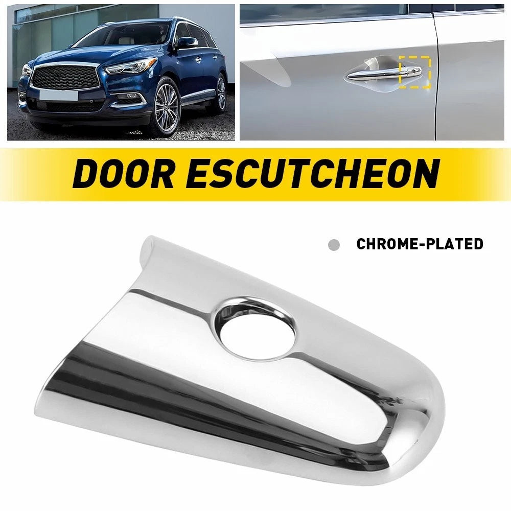 Set of 2 Front Door Handle Covers for QX60 QX70 (2014–2019) Chrome