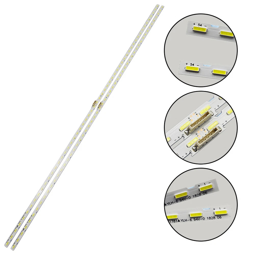 2X LED Strips for Samsung 65NU7300 UN65NU7100 UN65NU6900 (2017–2018) BN96-45635A LM41-00614A