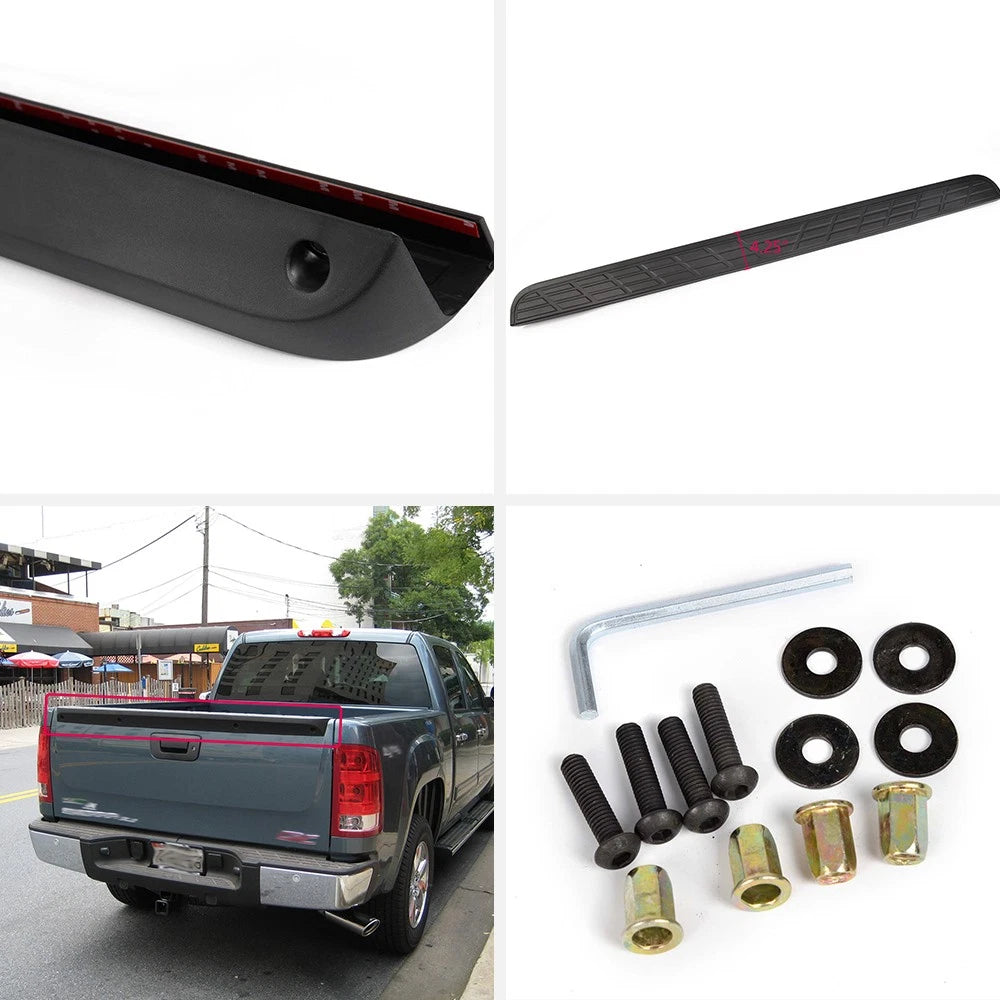 Tailgate Molding Cap Spoiler Cover for Chevrolet Silverado GMC Sierra (2007–2013)