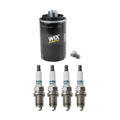 Wix Engine Oil Filter & Denso Spark Plugs Set for A4 GTI Jetta Passat (2000–2005)