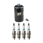 Wix Engine Oil Filter & Denso Spark Plugs Set for A4 GTI Jetta Passat (2000–2005)