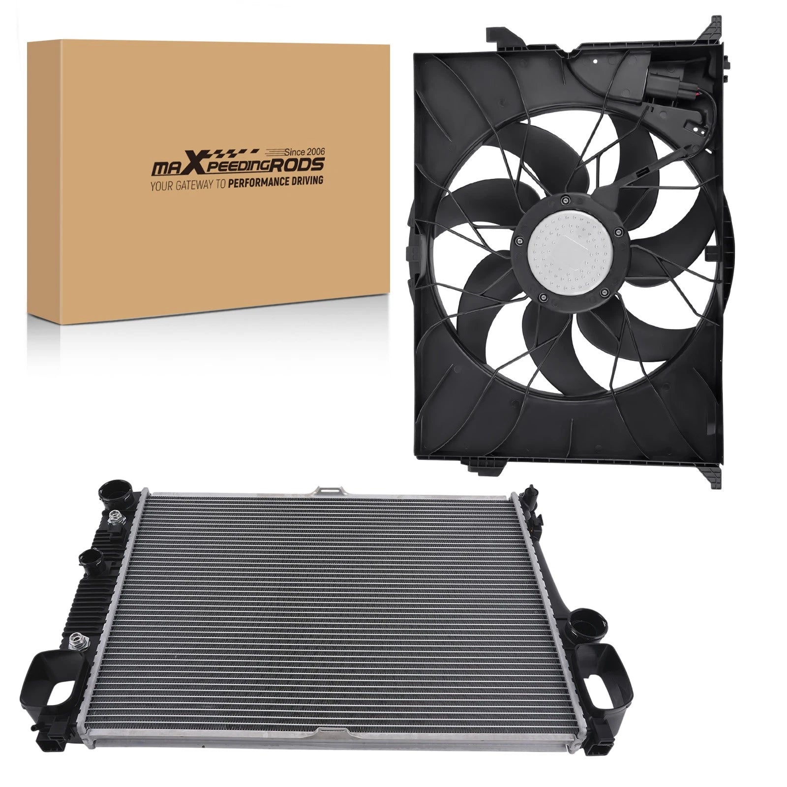 Radiator & Cooling Fan Assembly for Mercedes-Benz S450 W221 (2008–2011)