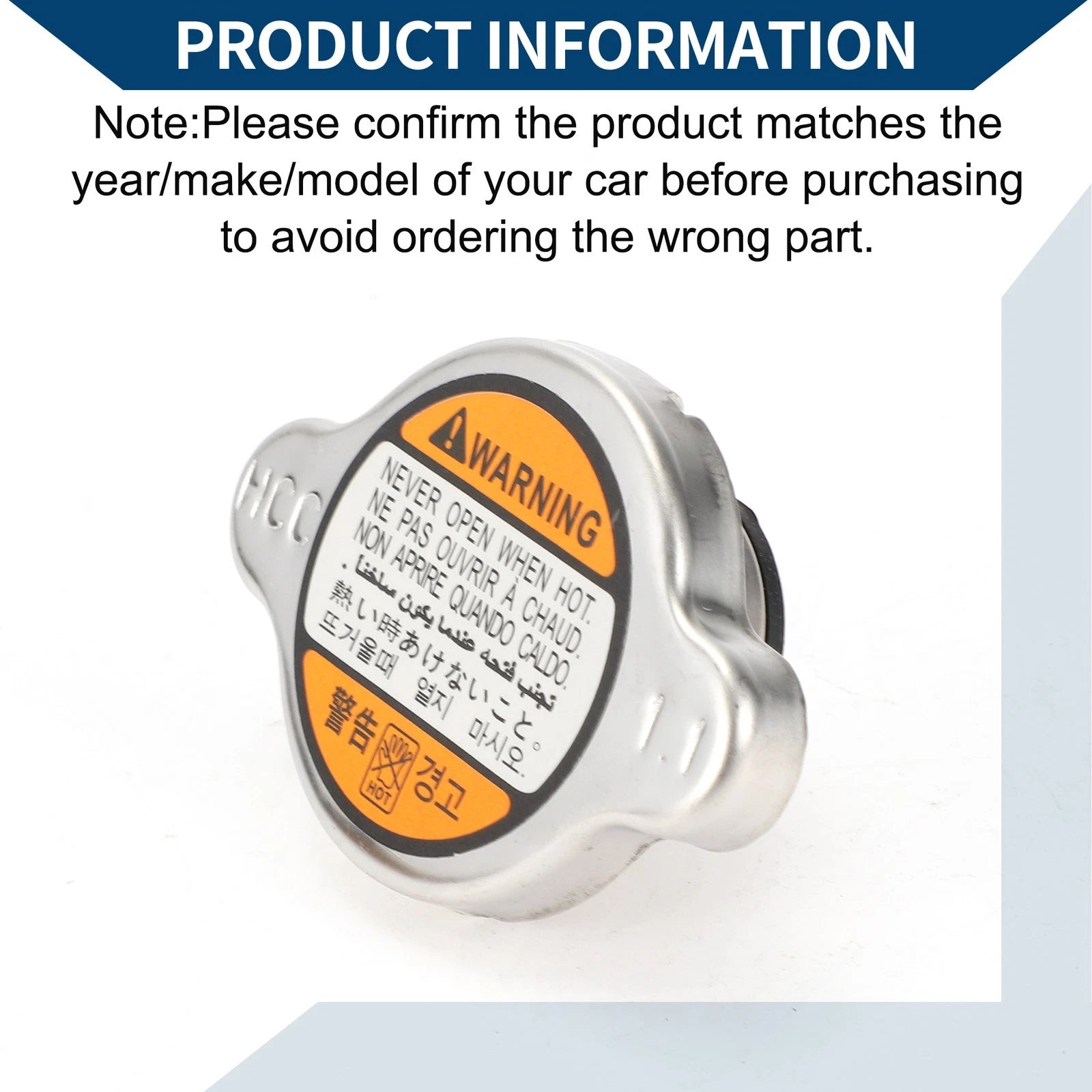 Radiator Cap No. 2533038000 for Hyundai i30 (2007–2020), i10 (2008–2019)