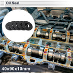 Set of 5 Oil Seal Rotary Shaft Seal Nitrile Rubber 40x90x10mm