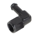 6 AN Female Swivel to 3/8" Barb Fitting Adapter 90 Degree
