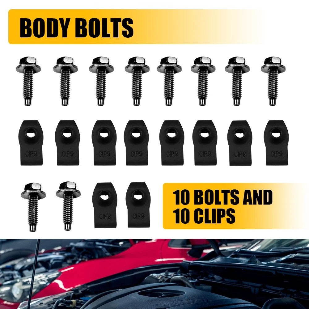 20X Splash Shield Guard Engine Under Cover U-nuts & Body Bolts