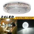 White Plastic Dome Lamp Φ155×30MM for Boat Bus Camper Van