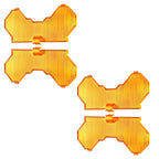 Amber Flood Protective Cover for maXpeedingrods 7" Square LED Driving Light (N/A)